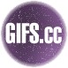 gifs cc button on purple star field