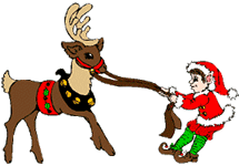 elf and reindeer