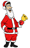 Santa ringing bell animated