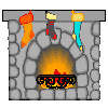stockings hung by the fire animated