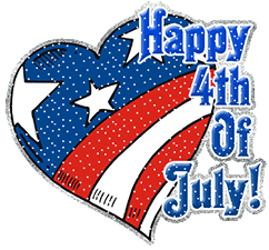 4th of July Gifs - Independence Day Clipart - American Flags