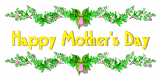 happy mother's day clipart with animated flowers