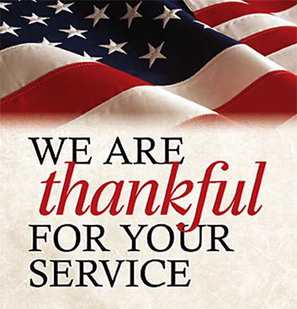 Thankful For Your Service