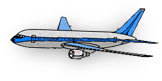 boeing 767 with blue trim