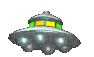 flying saucer animated