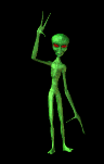 alien waving animated gif