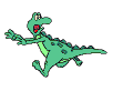 running alligator