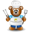 cooking bear