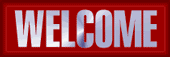 welcome silver and red clipart
