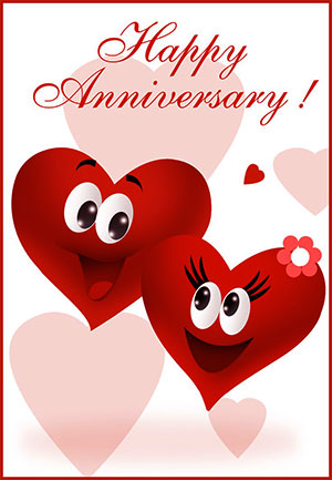 Happy Anniversary hearts love