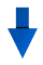 down arrow blue and animated