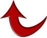 up arrow red curve