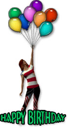 happy birthday with balloons clipart