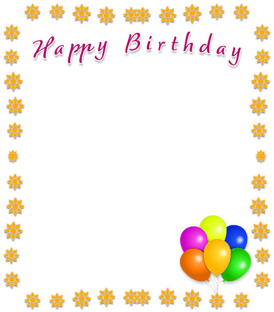 Free Printable Birthday Borders And Frames Free Printable Birthday Borders And Frames