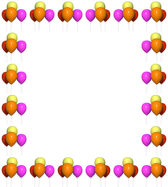 balloon border frame