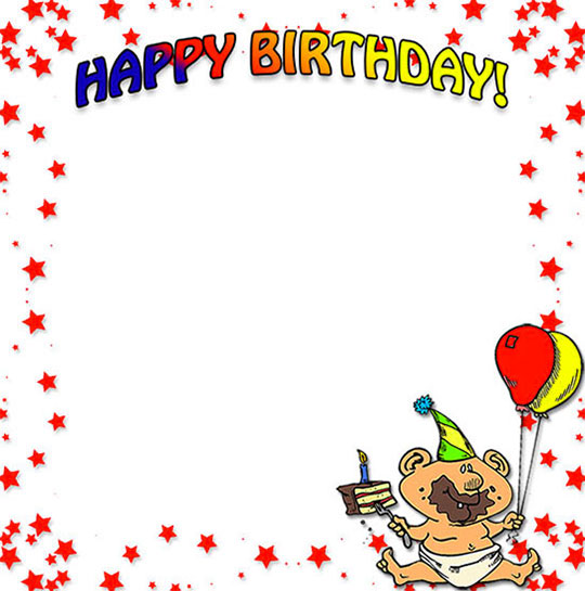 birthday child border