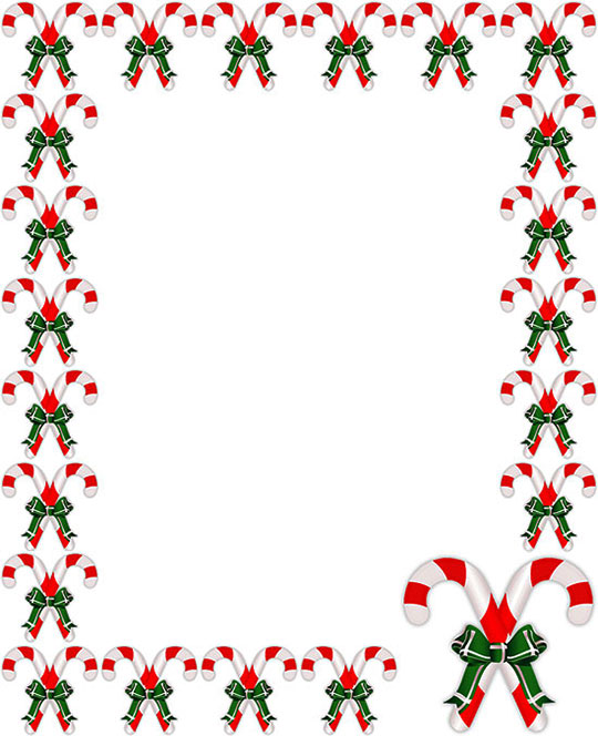 candy cane border