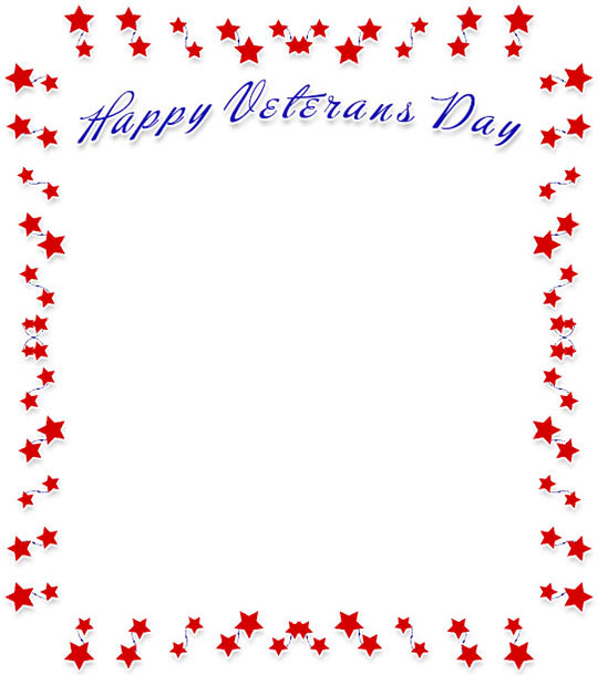 Free Veterans Day Border Graphics Clipart Frames