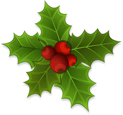 Free Holly Clipart - Mistletoe Clipart - Animations