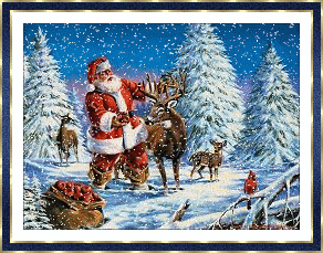 Santa reindeer