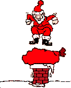 Santa on chimney animated