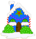 Christmas house with animated lights