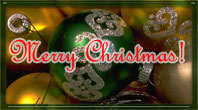 Merry Christmas with ornaments
