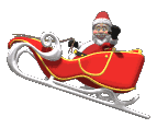 Santa Claus flying