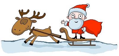 Santa in his sleigh
