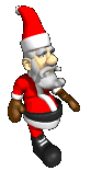 Santa walking animation