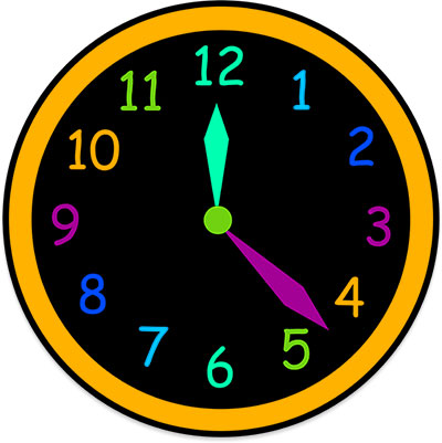 colorful clock