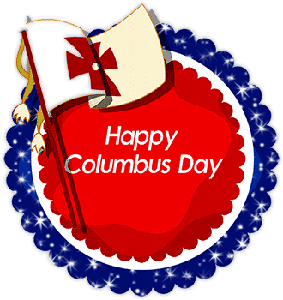 Happy Columbus Day animated