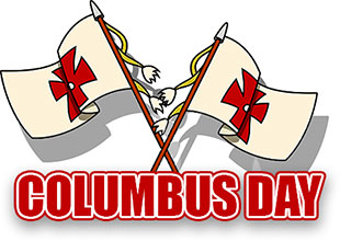 Columbus Day flags