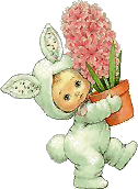 bunny with flowers