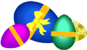 colored eggs clipart