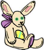 stuffed Easter bunny