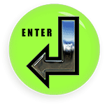 animated return button - enter