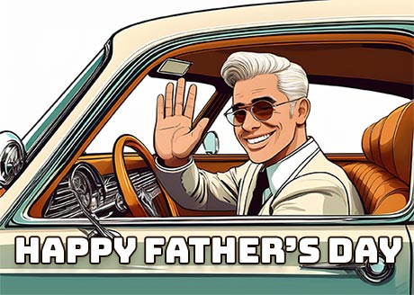 father driving