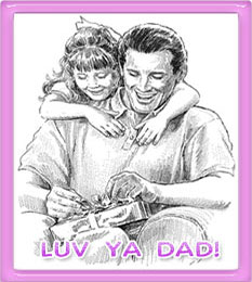 luv you dad with his daughter