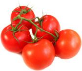 bunch of red ripe tomatoes