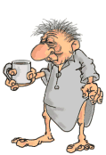 grandfather drinking coffee