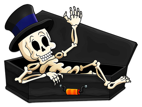 happy skeleton