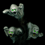 3 scary ghosts