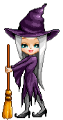 cute witch animated