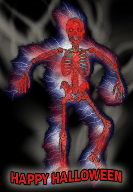 halloween skeleton image