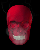 skeleton red animated