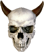 skull with horns