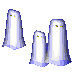 three ghosts animated