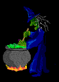 witch and cauldron