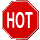hot sign animated